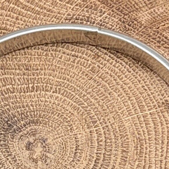 1980s TAHE Native American Navajo Sterling Silver Bangle Bracelet Curved Stamps - Picture 7 of 7